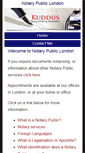 Mobile Screenshot of notarypubliclondon.org