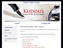 Tablet Screenshot of notarypubliclondon.org